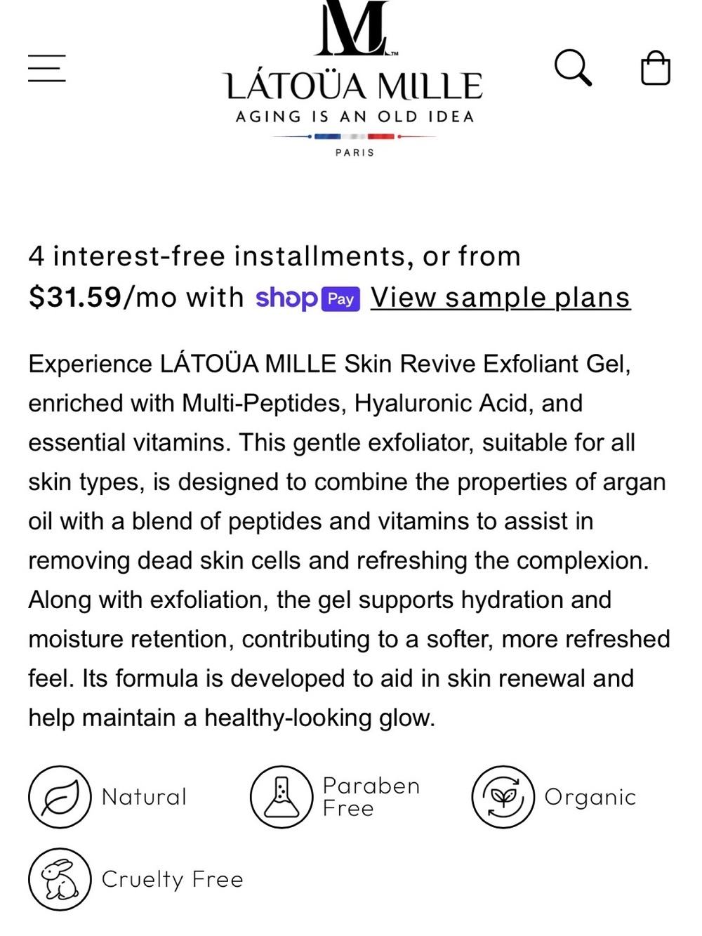 Skin Revive Exfoliant Gel — Gold - Picture 3 of 3